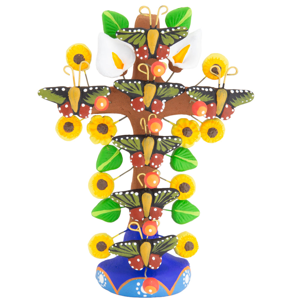 Tree of Life Clay Wall Cross