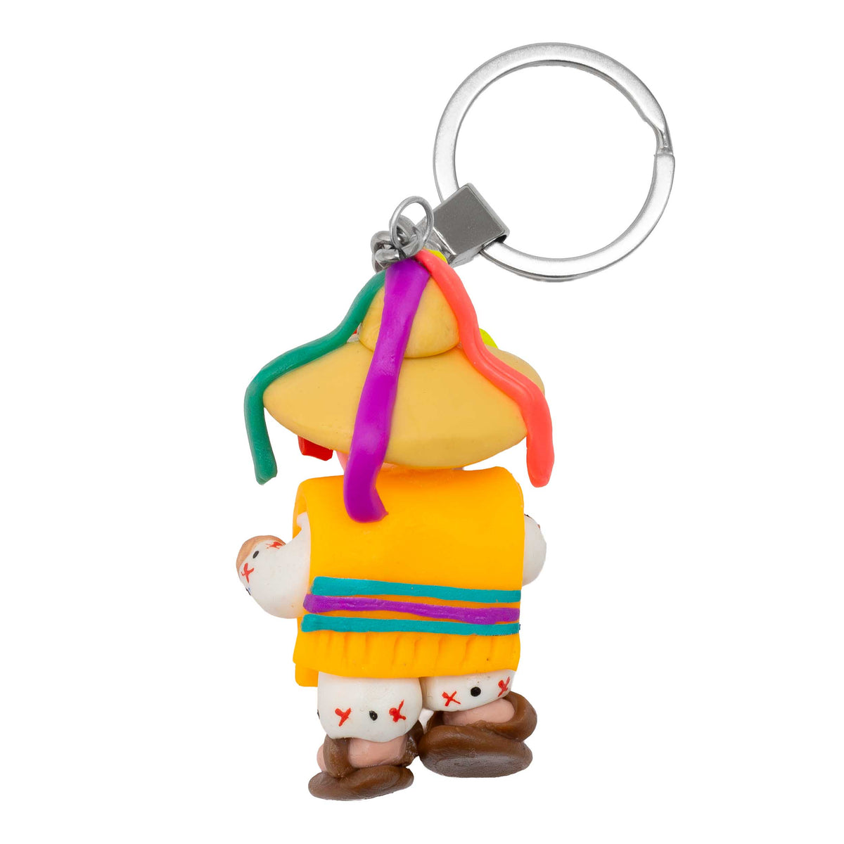 Cold Porcelain Clay Danza de Los Viejitos Keychain