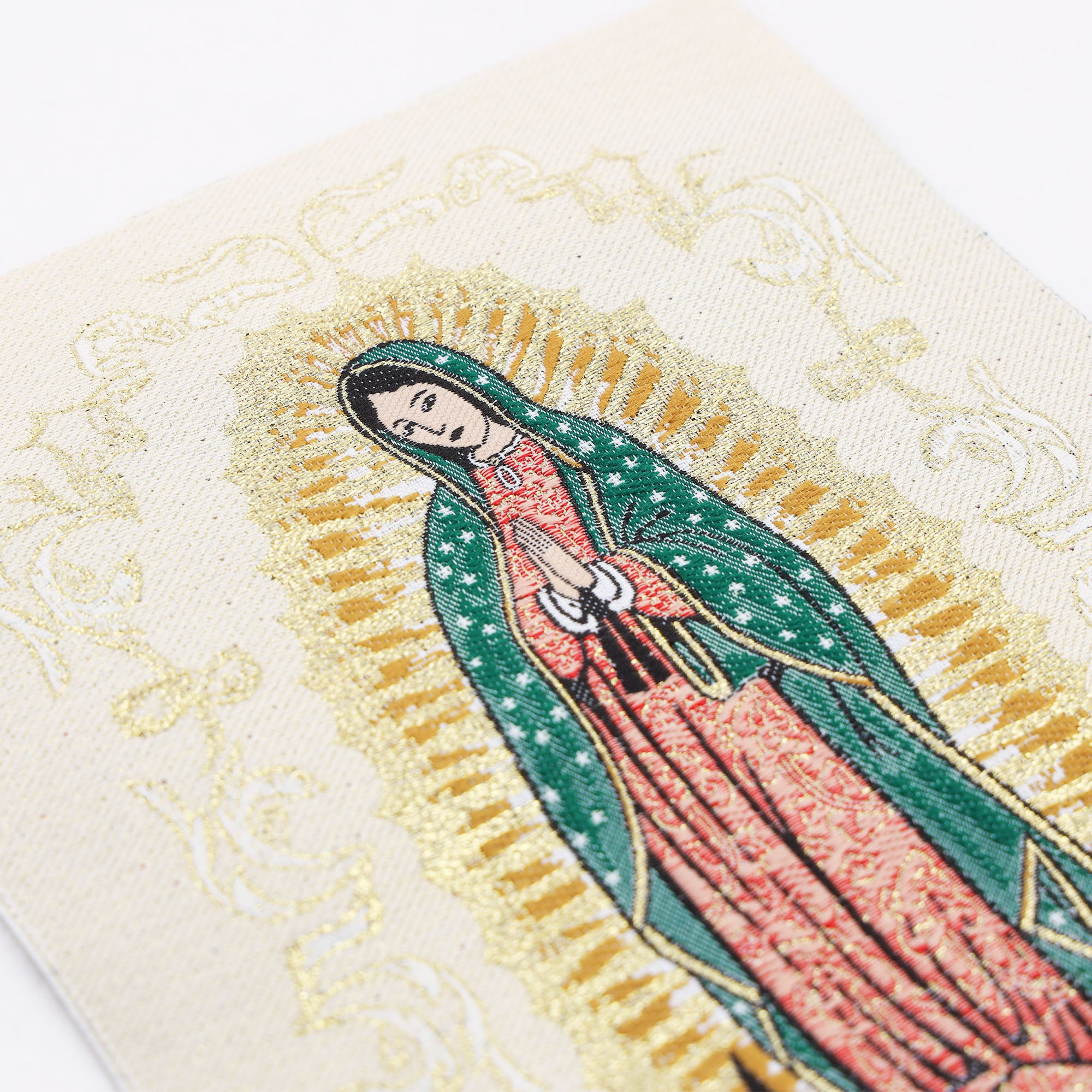 Virgen de Guadalupe Embroidered Tapestry | Lolo Mexican Mercadito