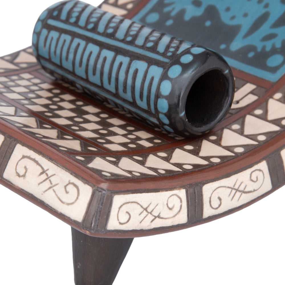 Zinapécuaro Agua Sculptural Metate and Pestle