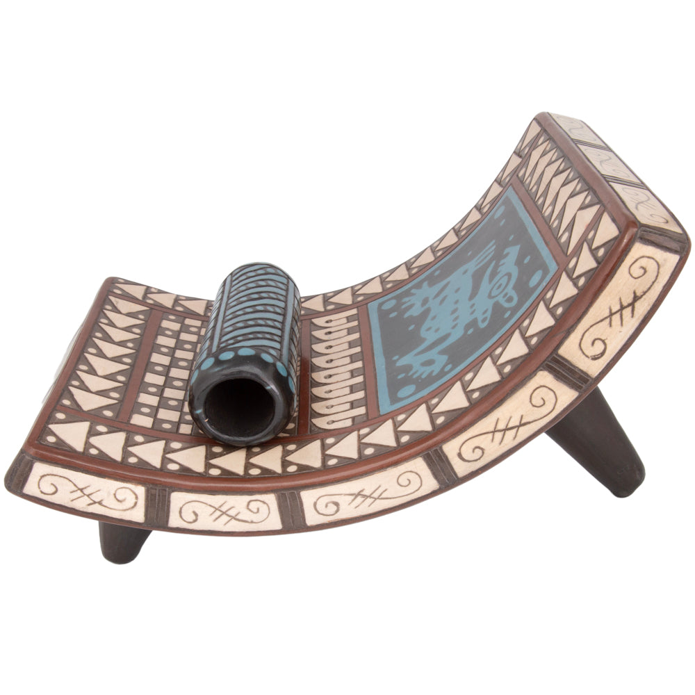 Zinapécuaro Agua Sculptural Metate and Pestle