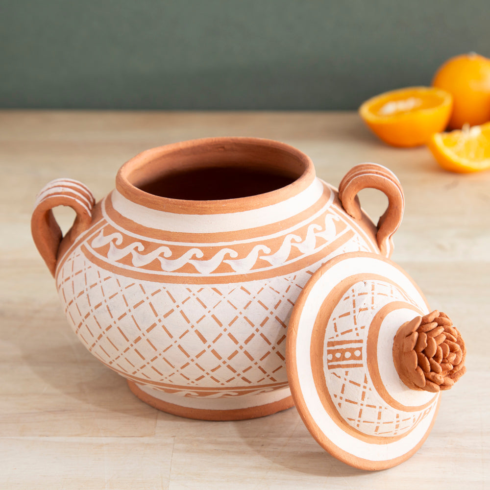 Patamban Hand-Painted Floral Sugar Bowl