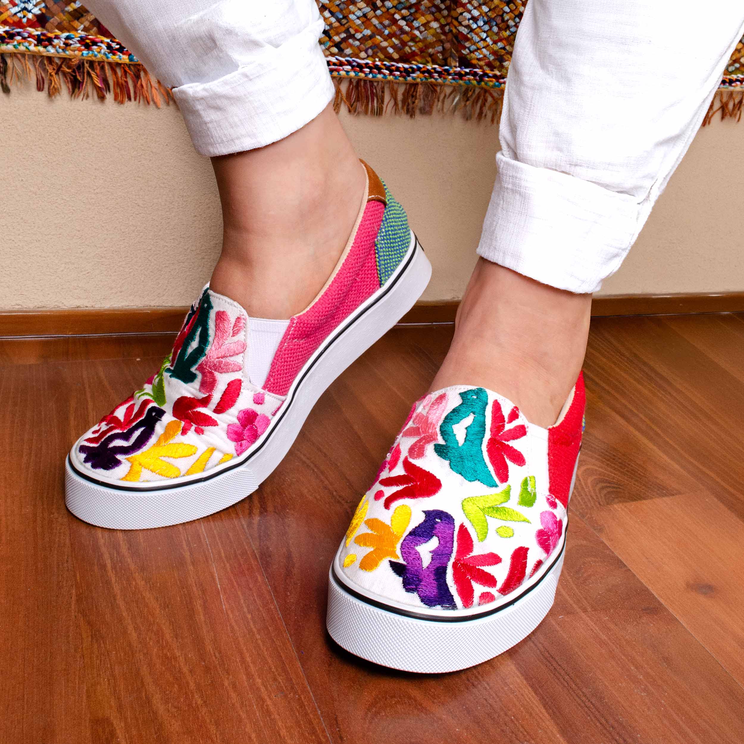 Multicolor Jalapa Embroidered Sneakers