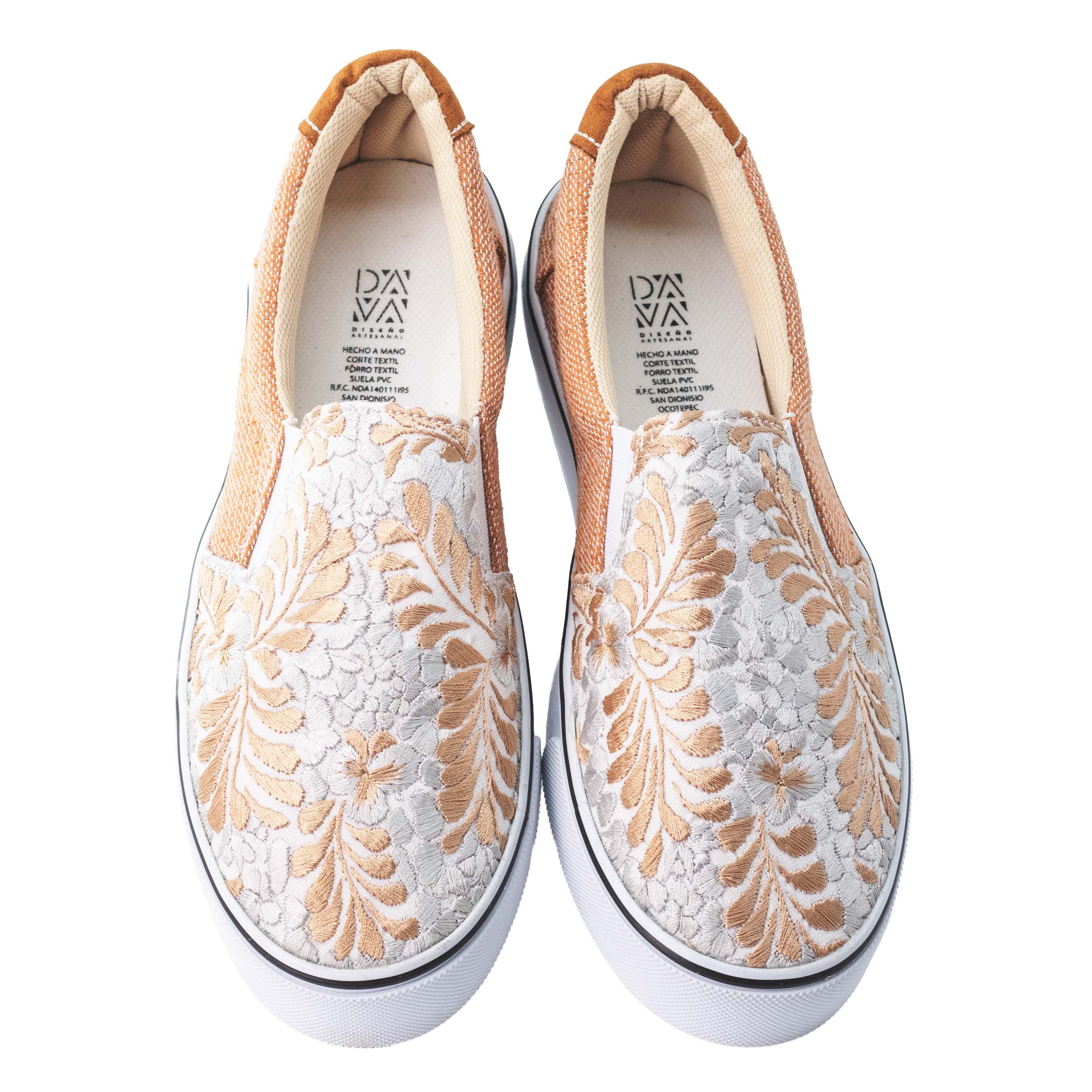 Monte Albán Floral Embroidered Sneakers