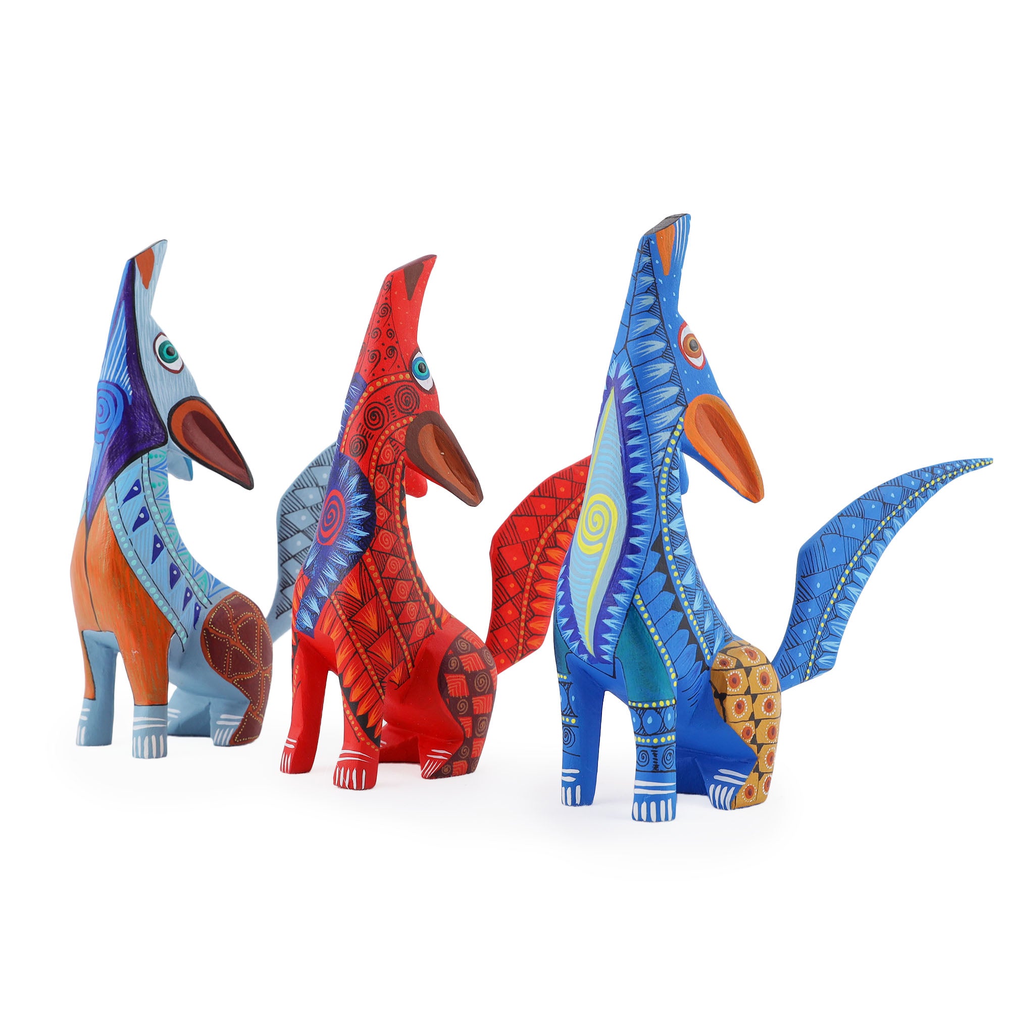 X-Large Coyote Alebrije with Frets