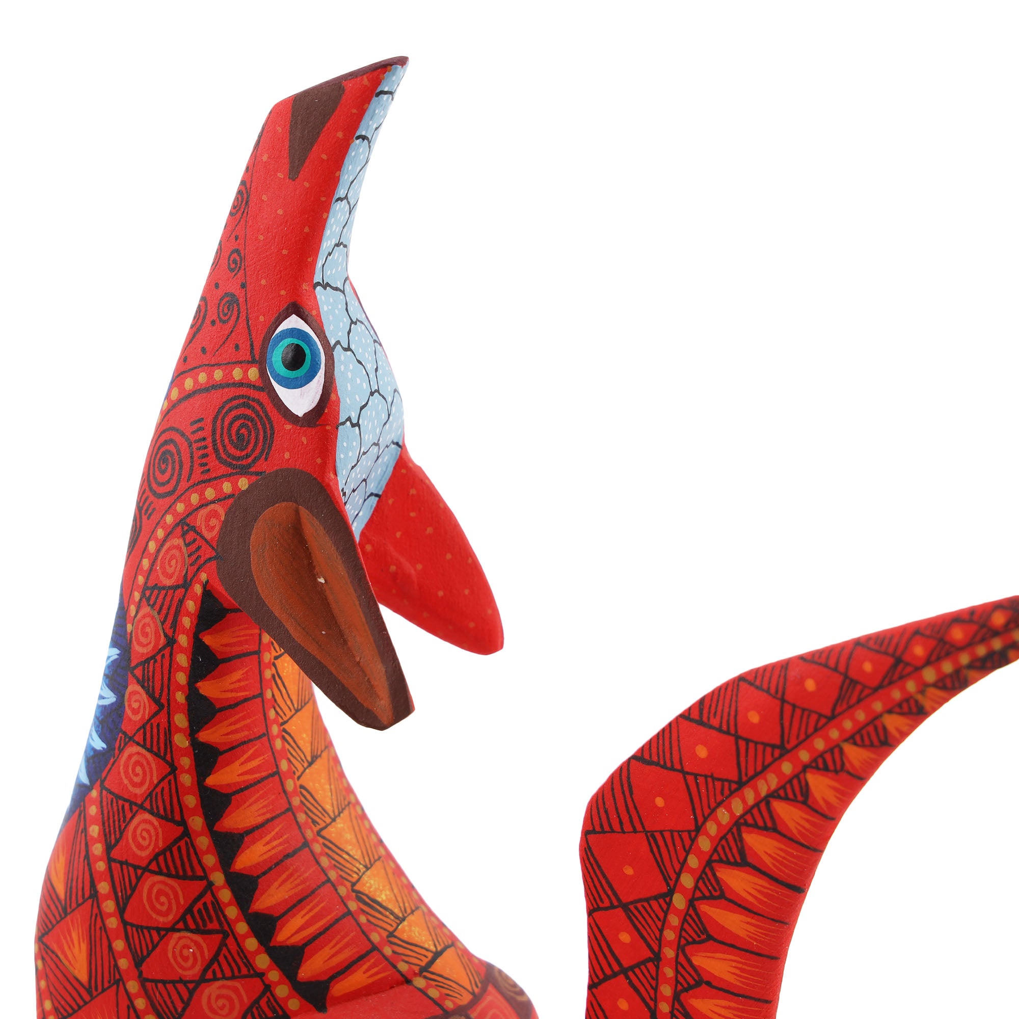 X-Large Coyote Alebrije with Frets