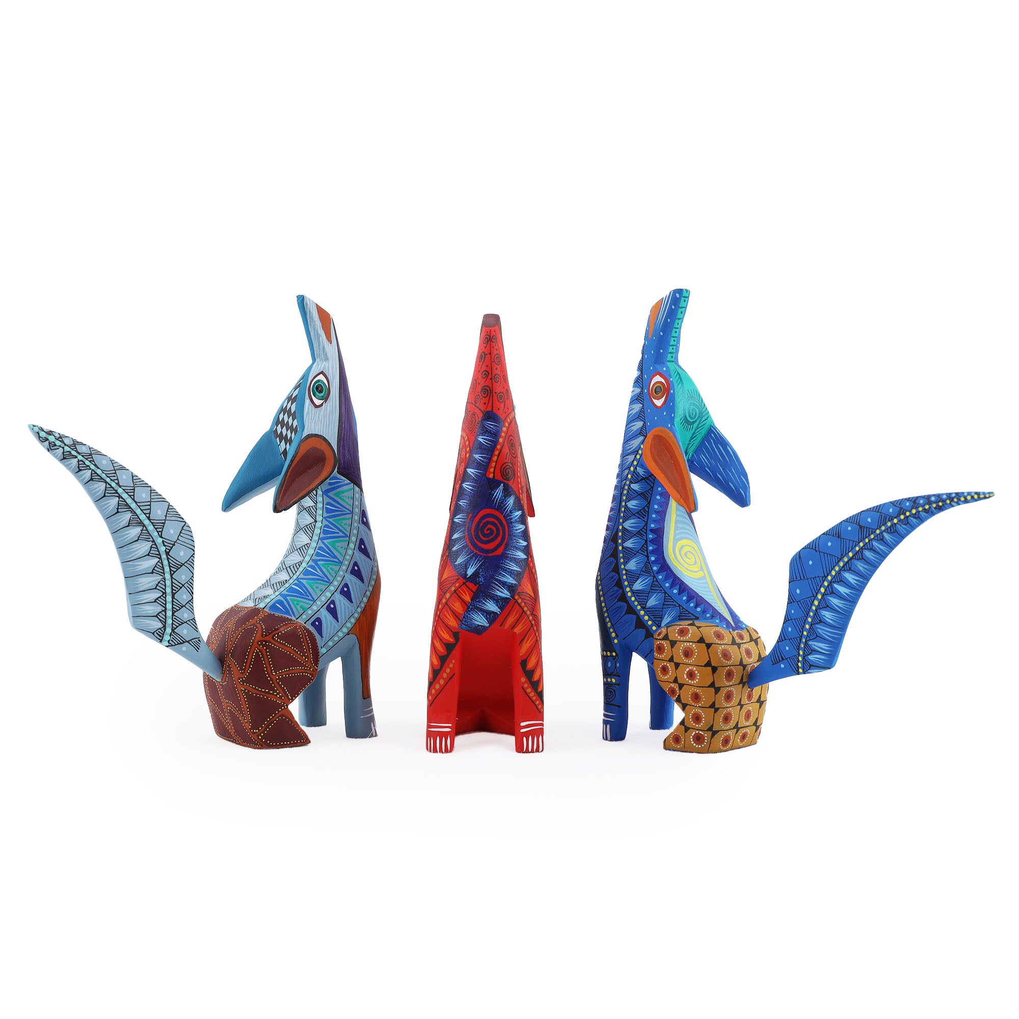 X-Large Coyote Alebrije with Frets