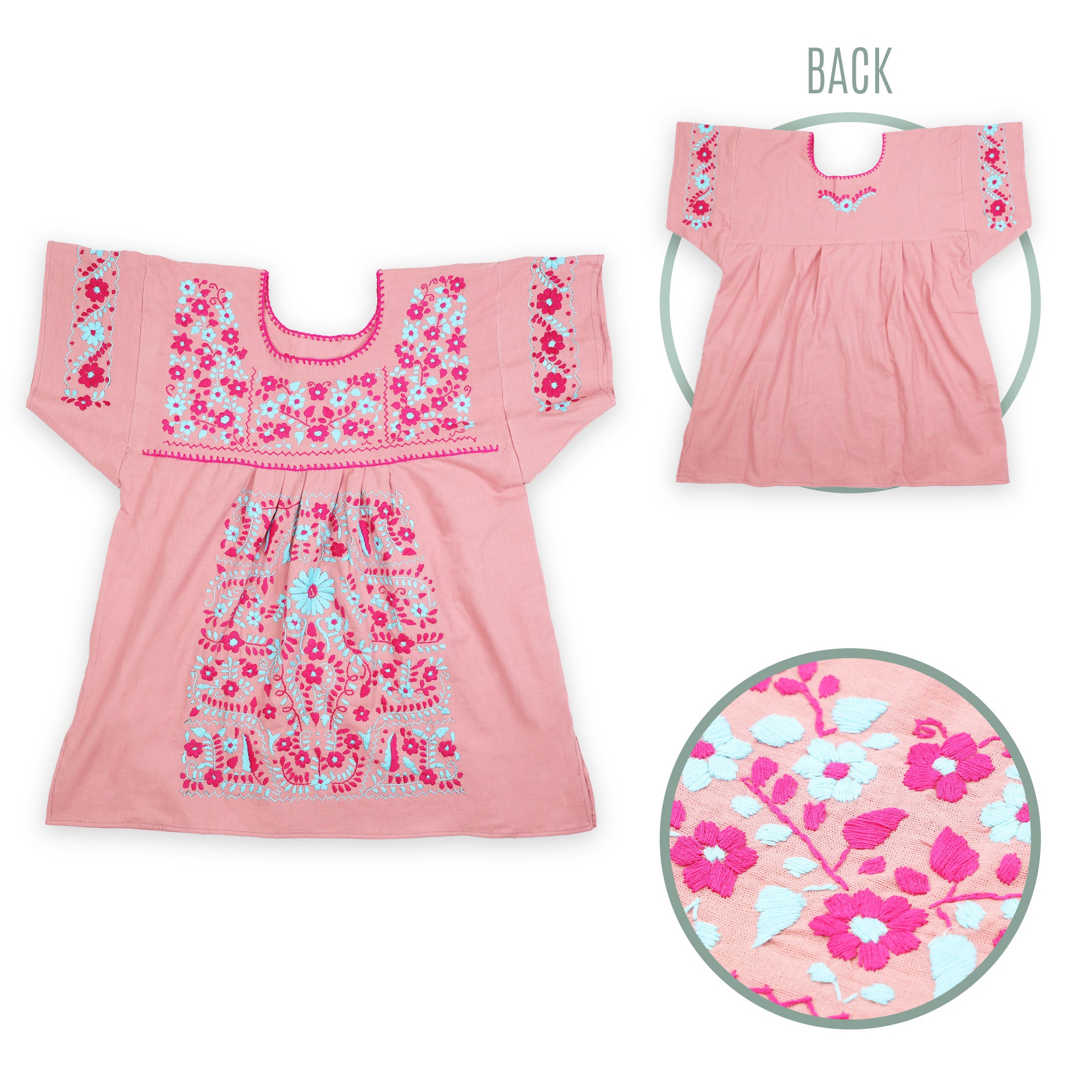 Chilac Embroidered Mexican Blouse