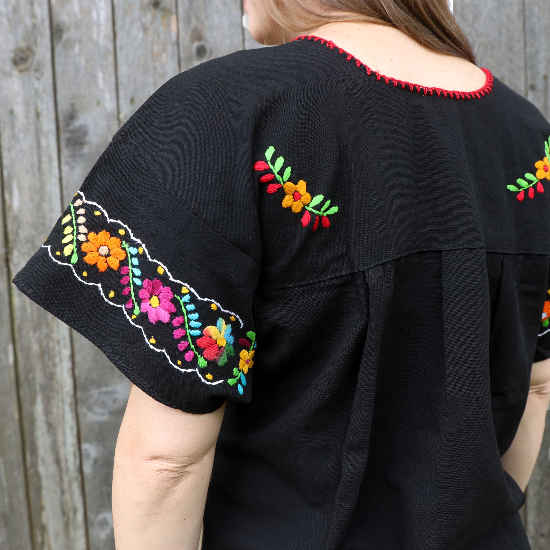 Chilac Embroidered Mexican Blouse