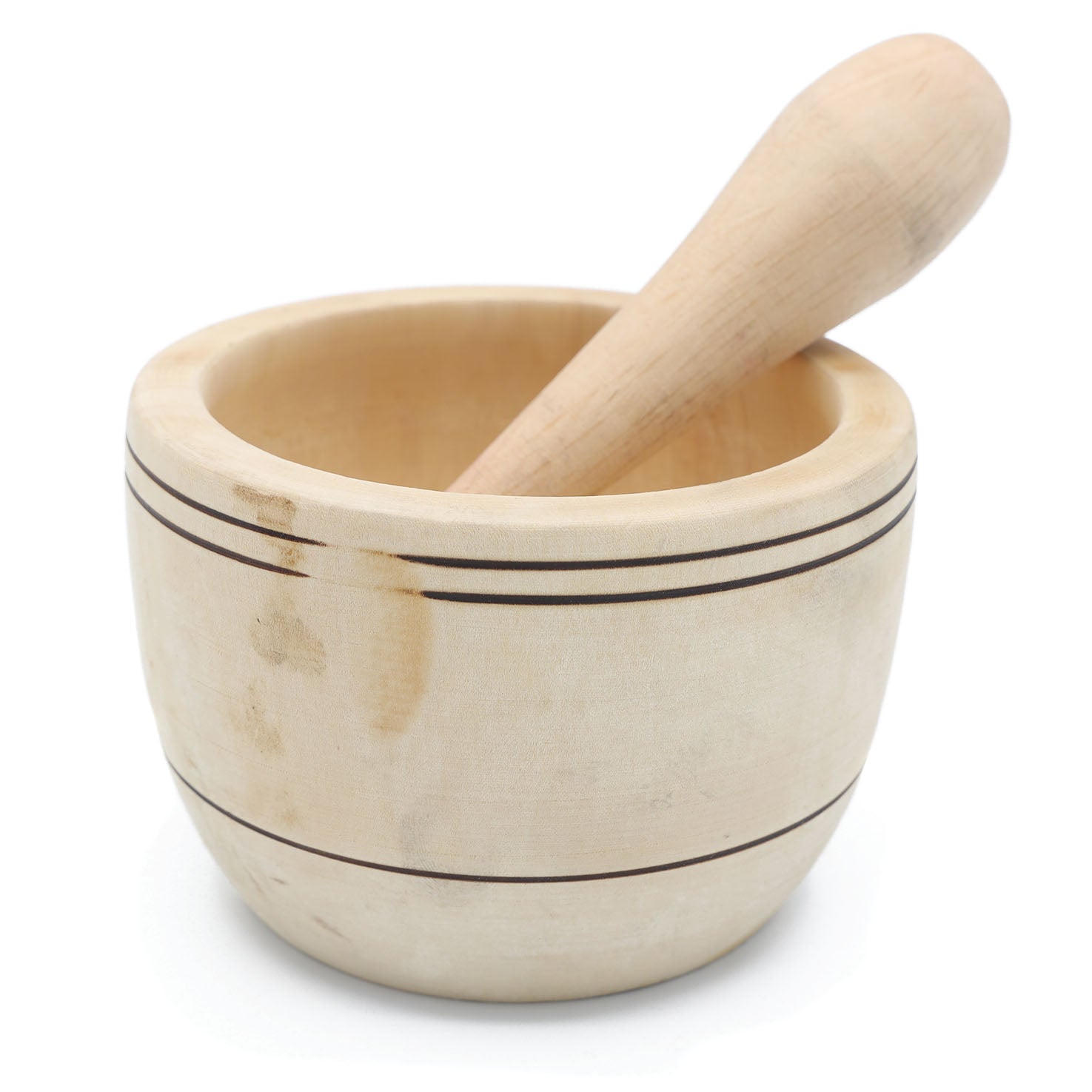 Wooden Mortar and Pestle