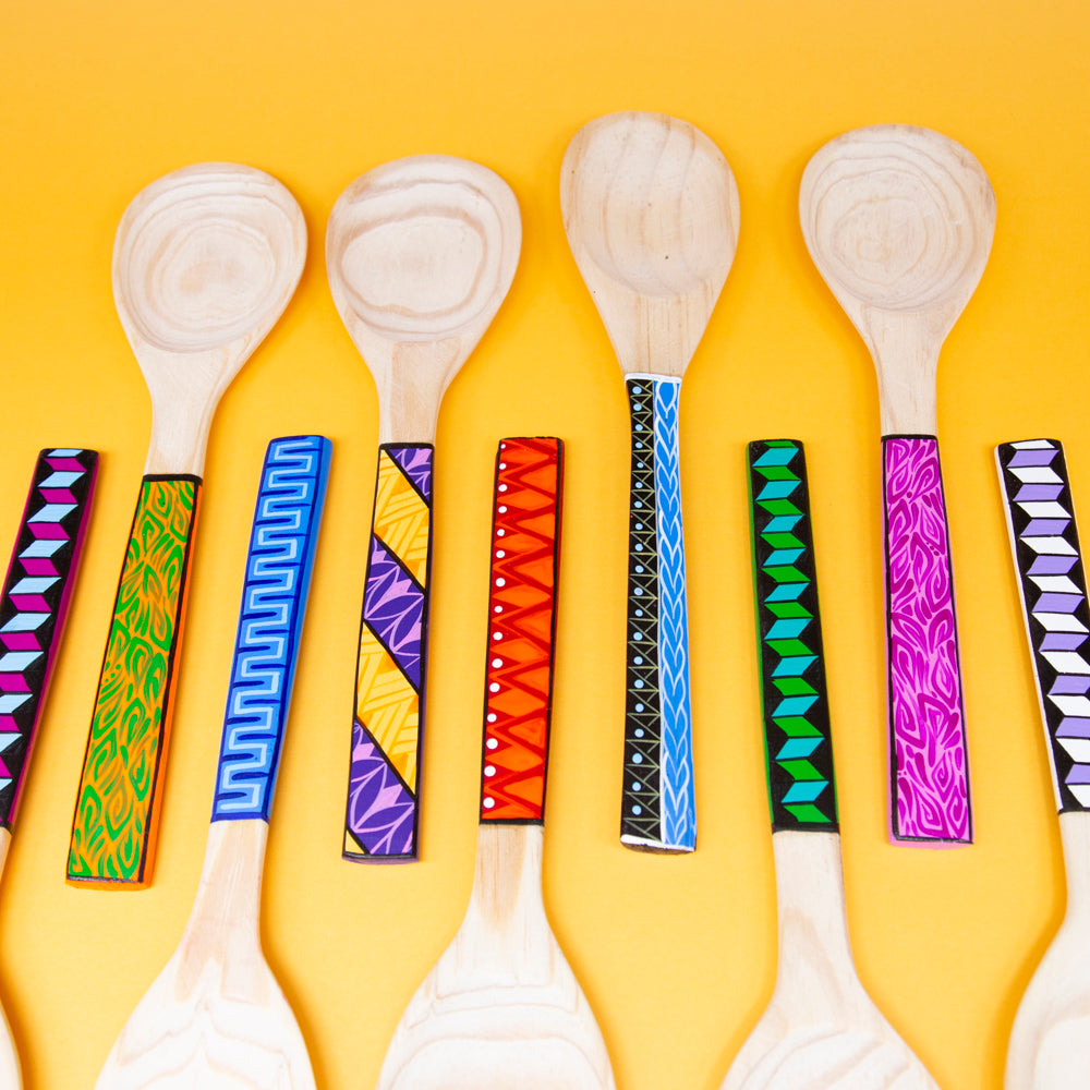 Colorful Hand-Painted Small Spoon