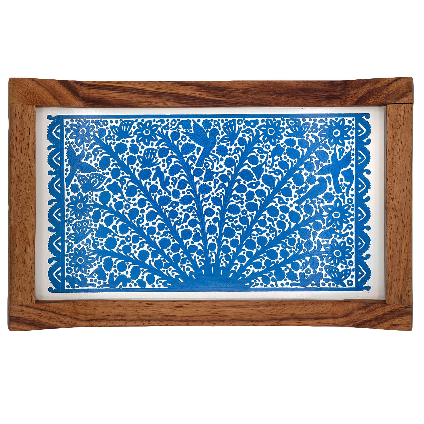 Small Olinalá Parota Solid Wood Serving Tray