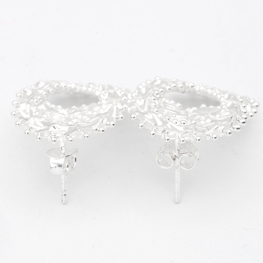 Sterling Silver Boleado Double Loop Earrings