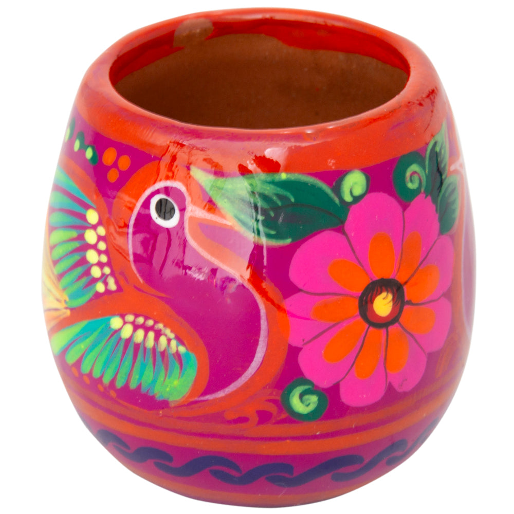Xalitla Hand-Painted Mezcalero Round Short Shot Glass