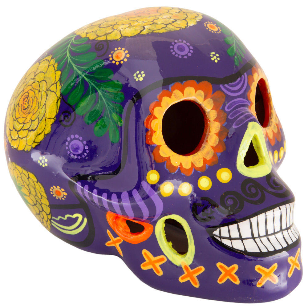 Cempasúchil Lolo Edition Xalitla Clay Sugar Skull