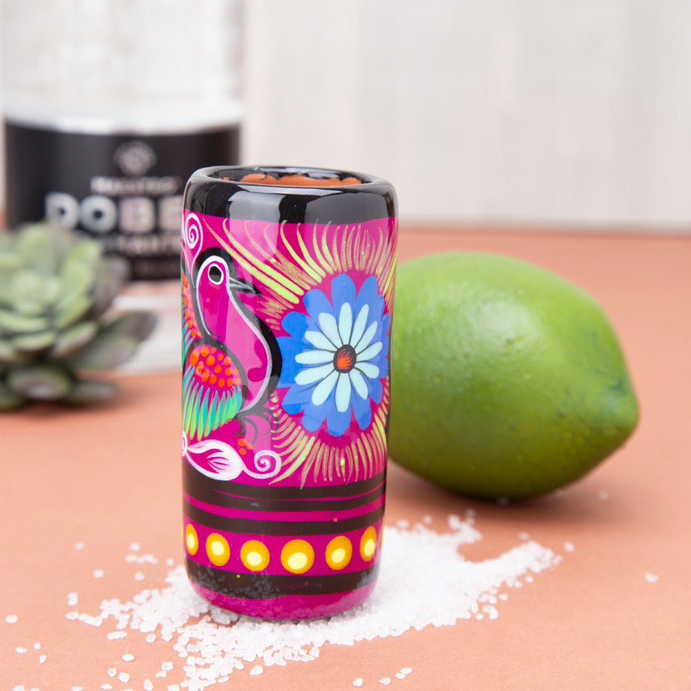Xalitla Hand-Painted Tall Shot Glass