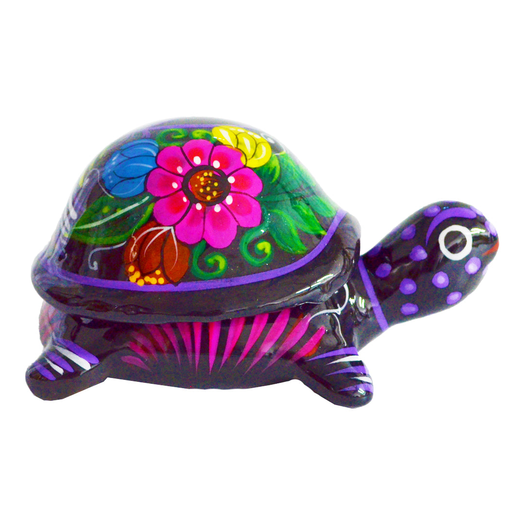 Hand-Painted Xalitla Clay Trinket/Jewelry Box