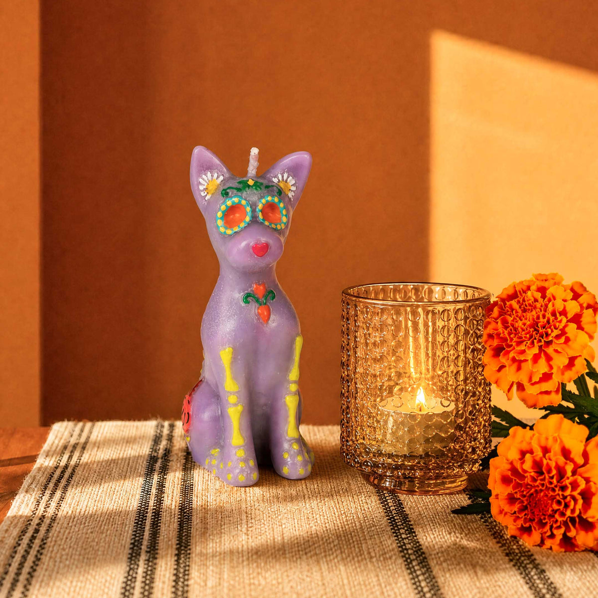 Xoloitzcuintle Dog Día de Muertos Scented Candle