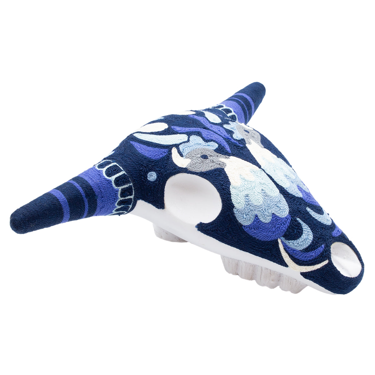 Huichol/Wixárika Cow Skull Yarn Wall Decor