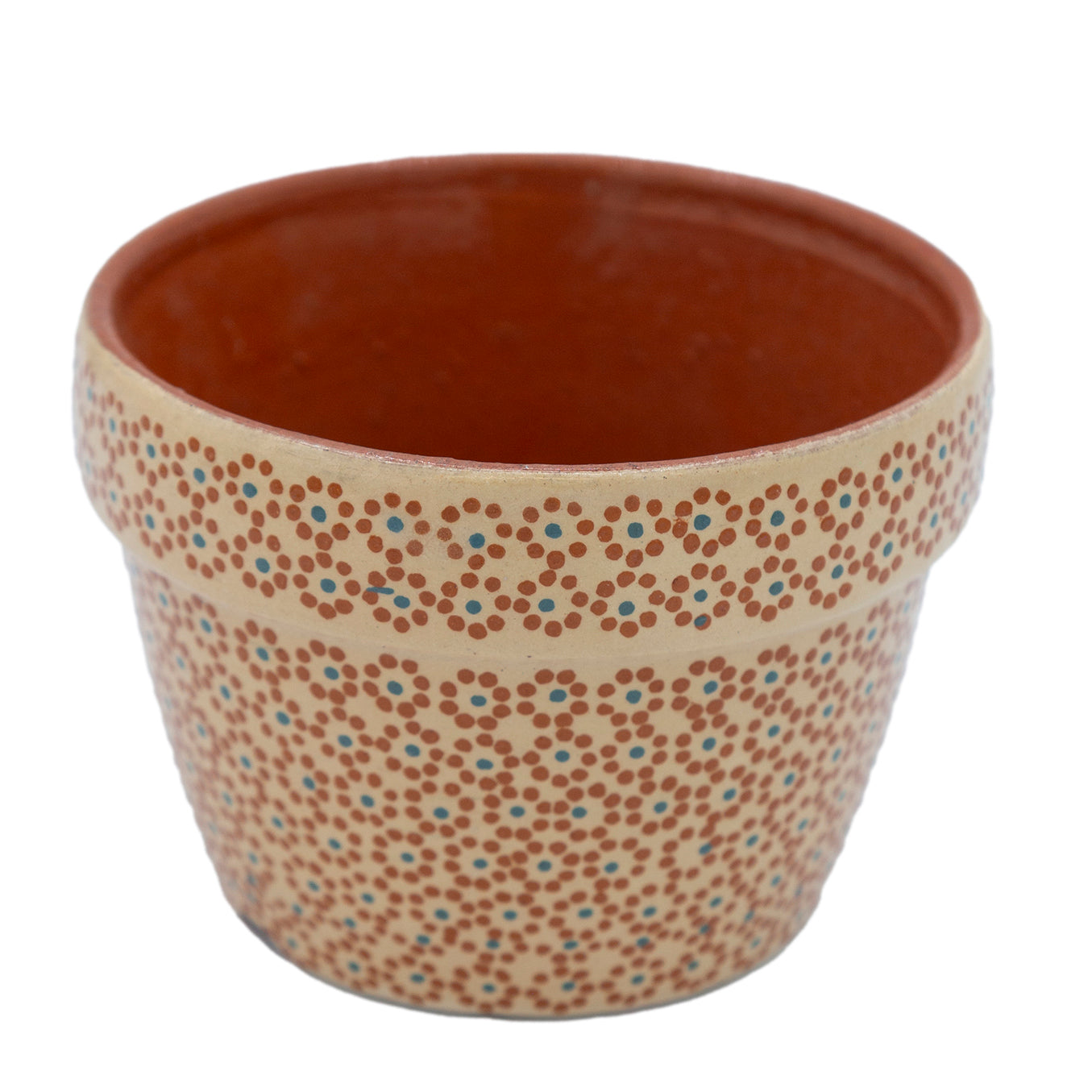 Capula Hand-Painted 4" Clay Planter