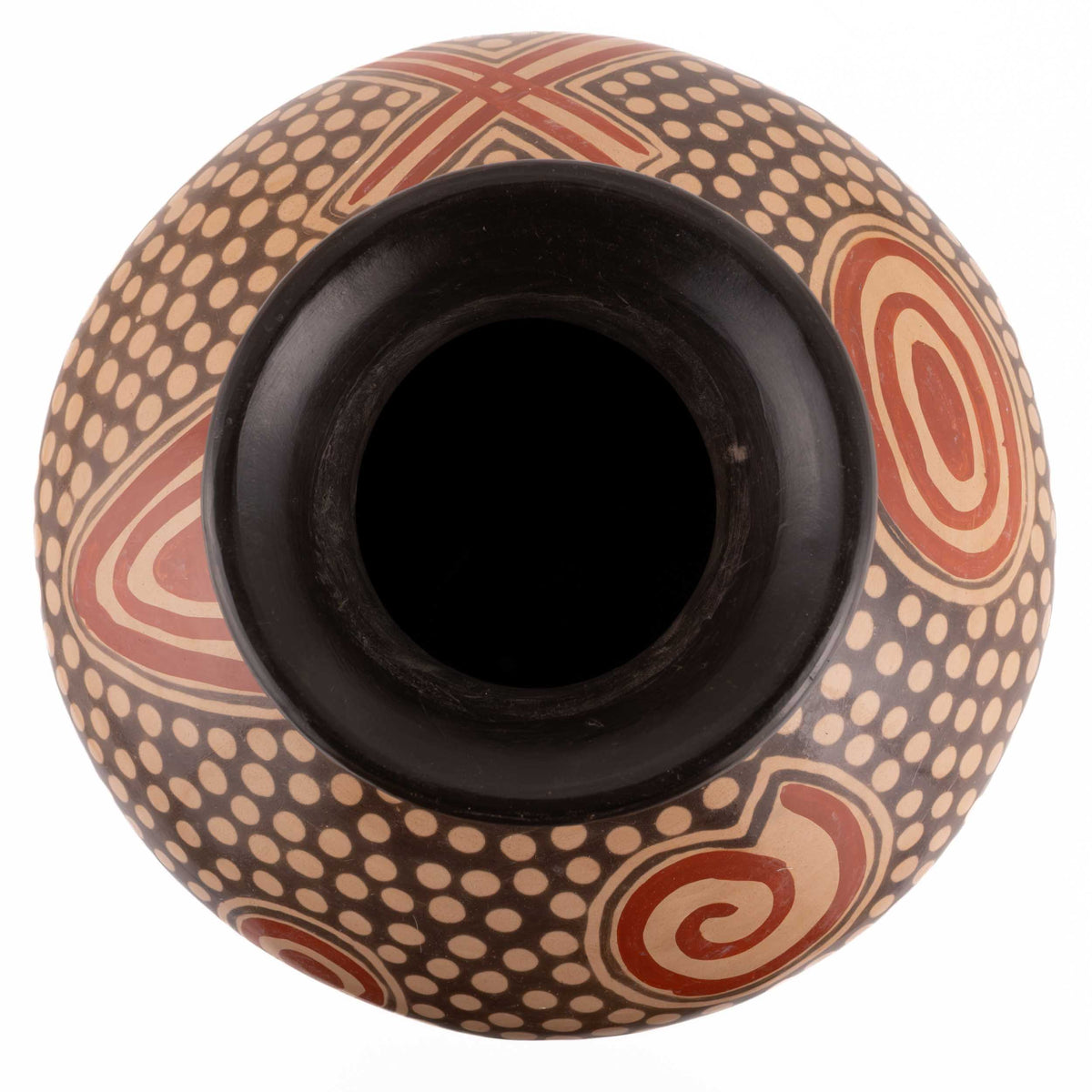 Zinapécuaro Aire Hand-Painted Ceramic Vase