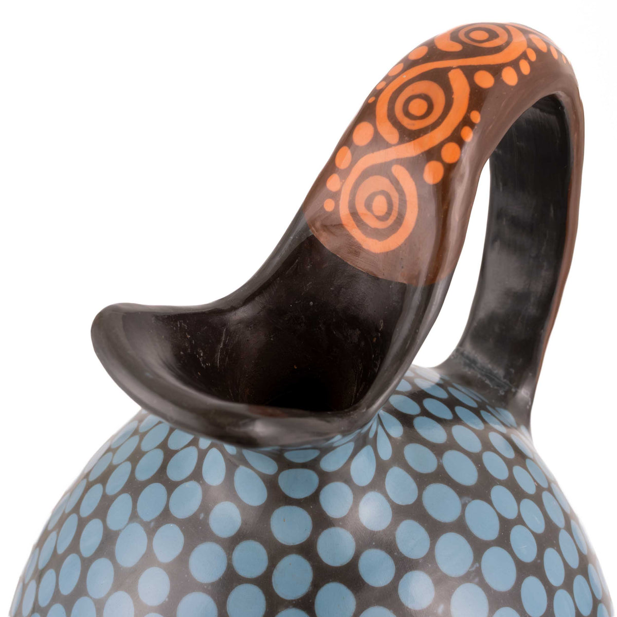 Zinapécuaro Dotted Negative Imprint Ceramic Jarra