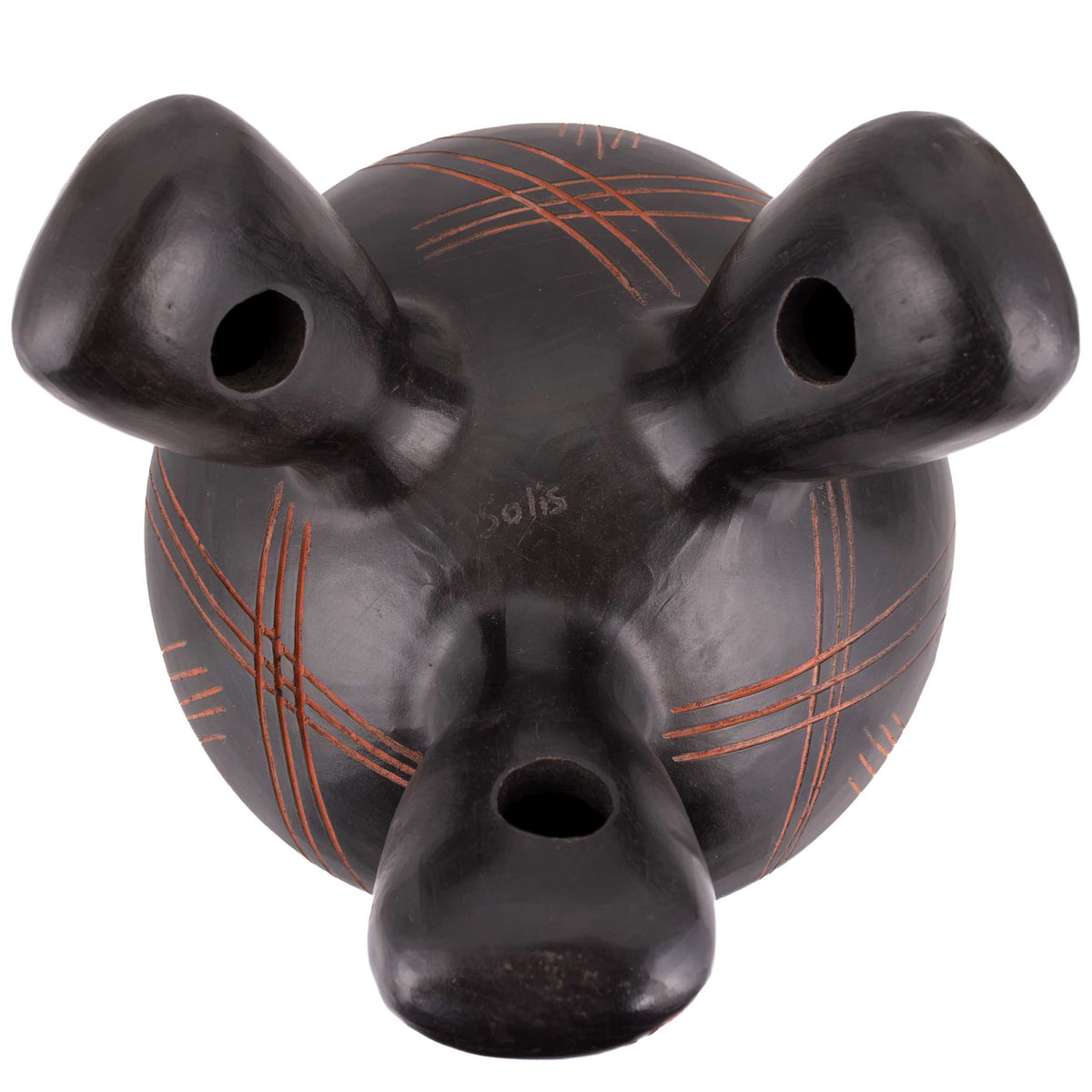 Zinapécuaro Petroglyphs-Inspired Tripod Ceramic Bowl