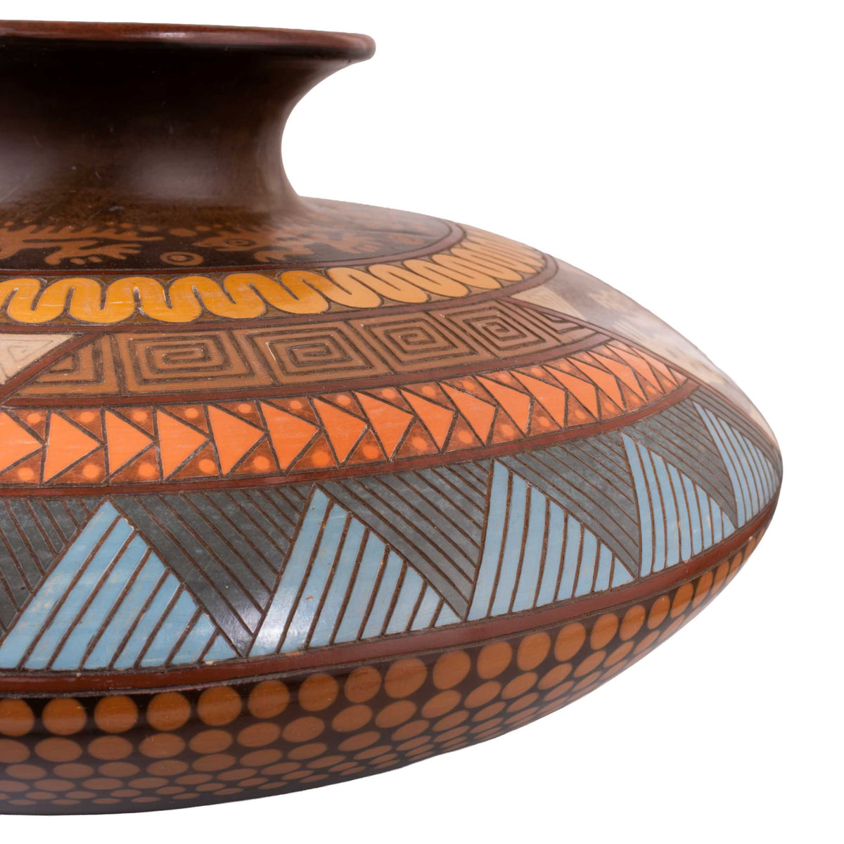 Zinapécuaro Voices in Rhythm Luneta Ceramic Vase