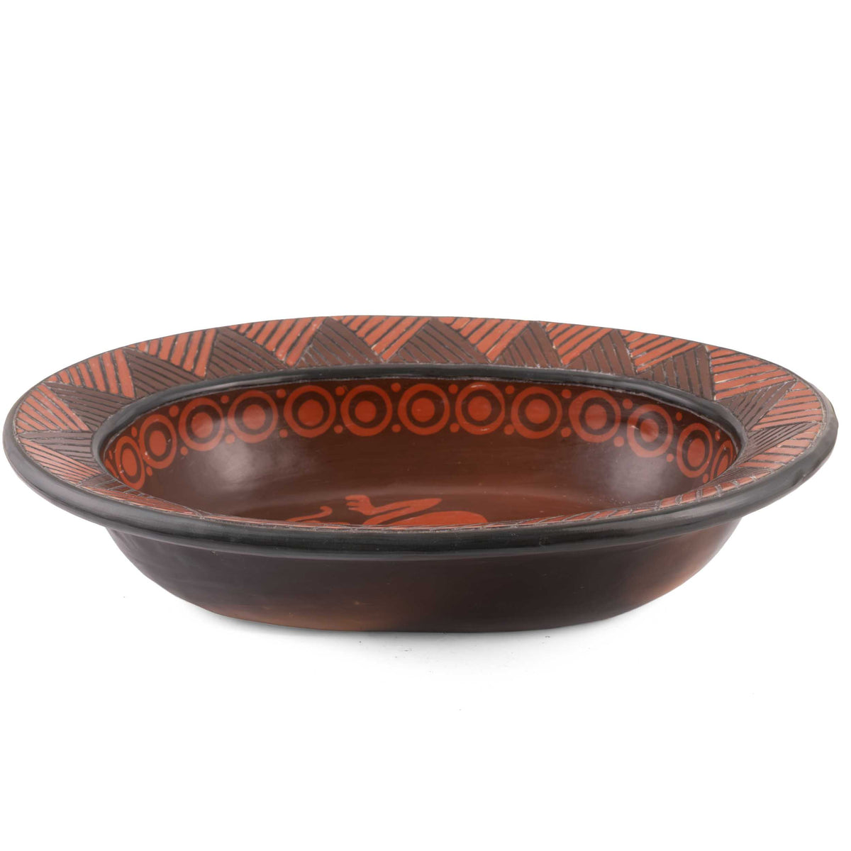 Zinapécuaro Monkey Negative Imprint Ceramic Platter