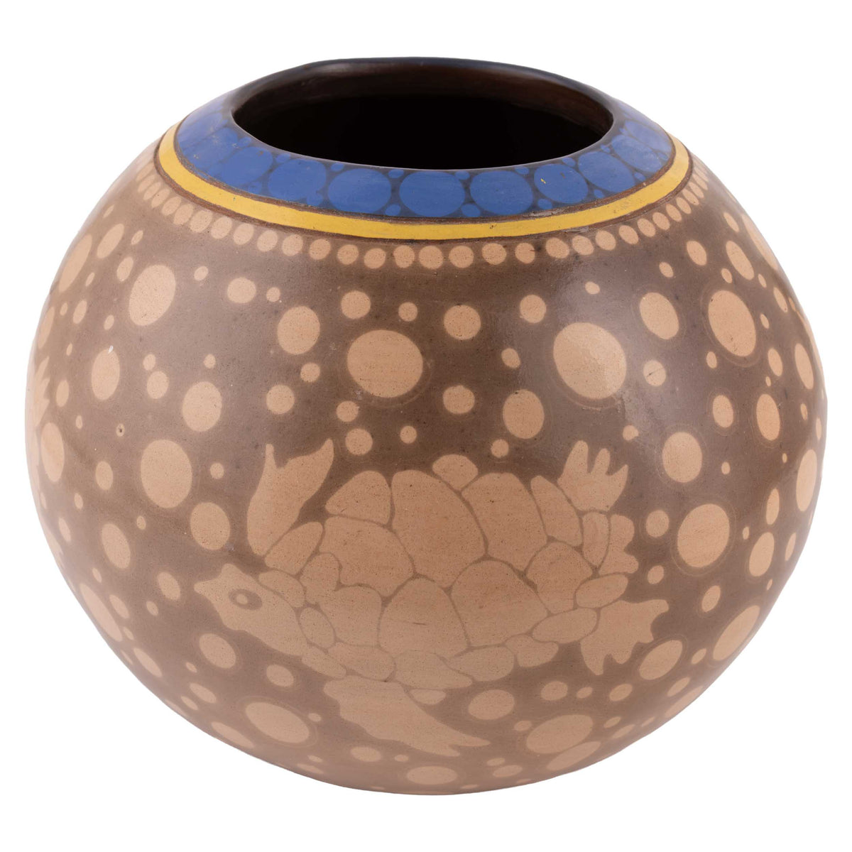 Zinapécuaro Volar Hand-Painted Ceramic Vase