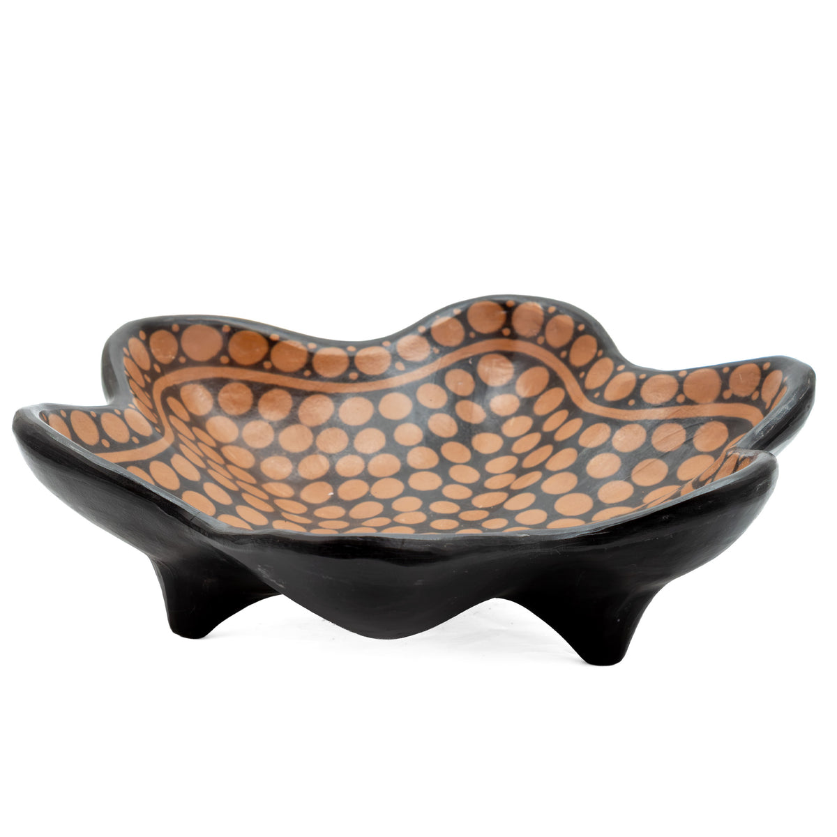 Zinapécuaro Dotted Estrella Ceramic Bowl