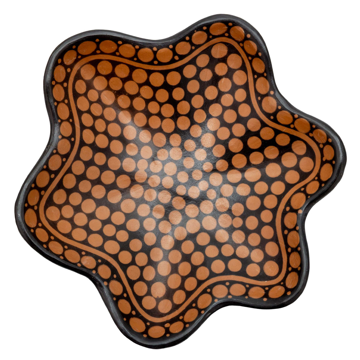 Zinapécuaro Dotted Estrella Ceramic Bowl