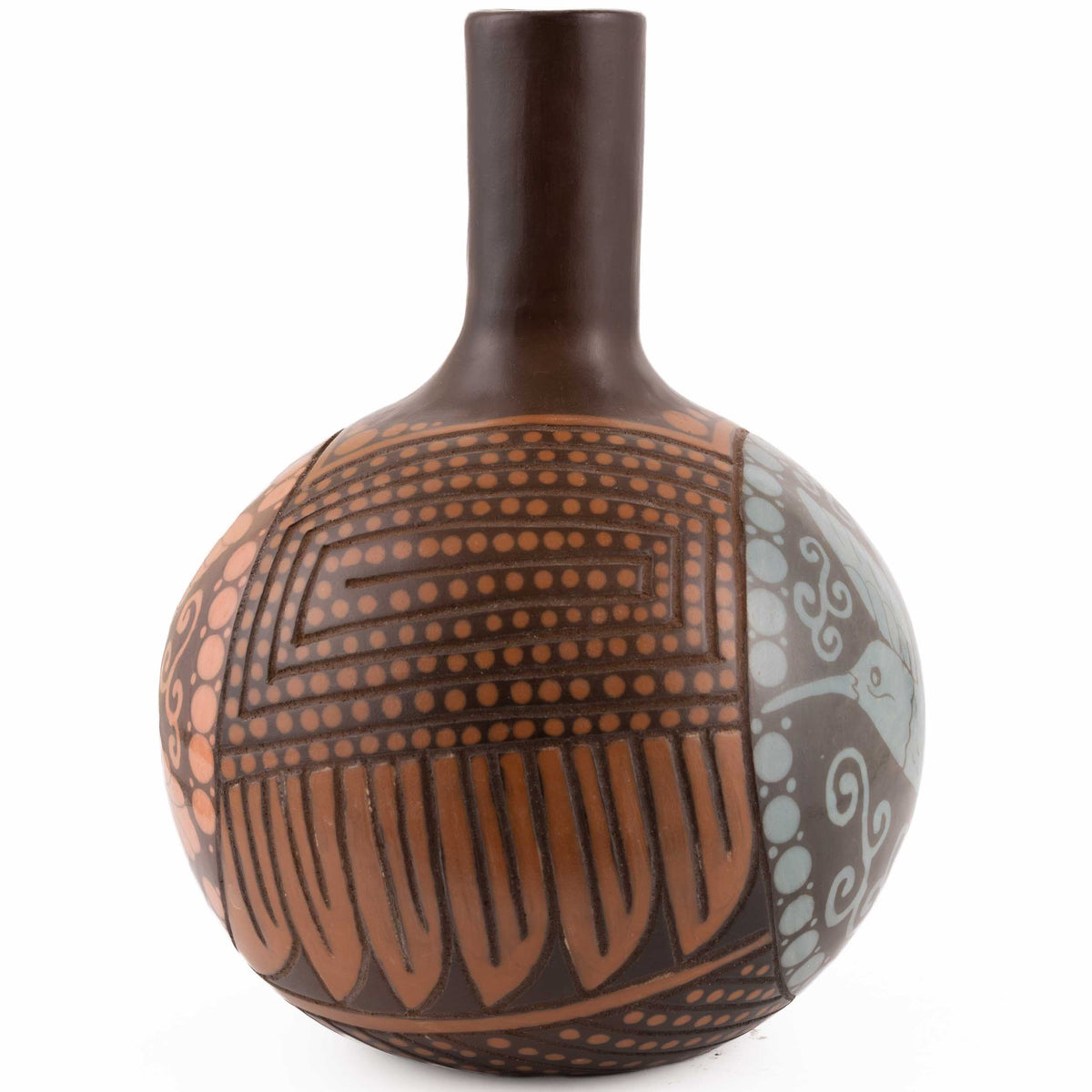 Zinapécuaro Hummingbirds Sphere Ceramic Vessel