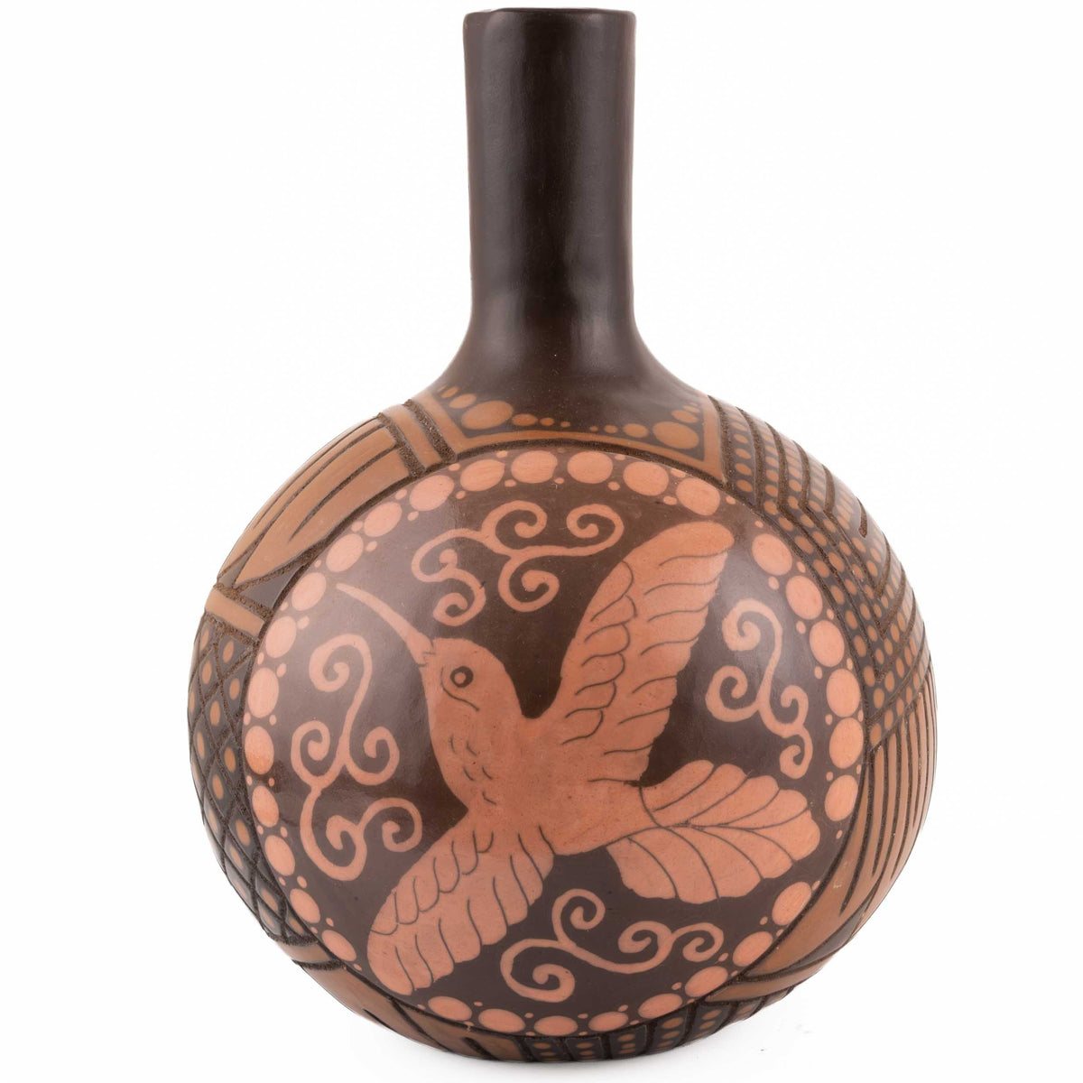 Zinapécuaro Hummingbirds Sphere Ceramic Vessel