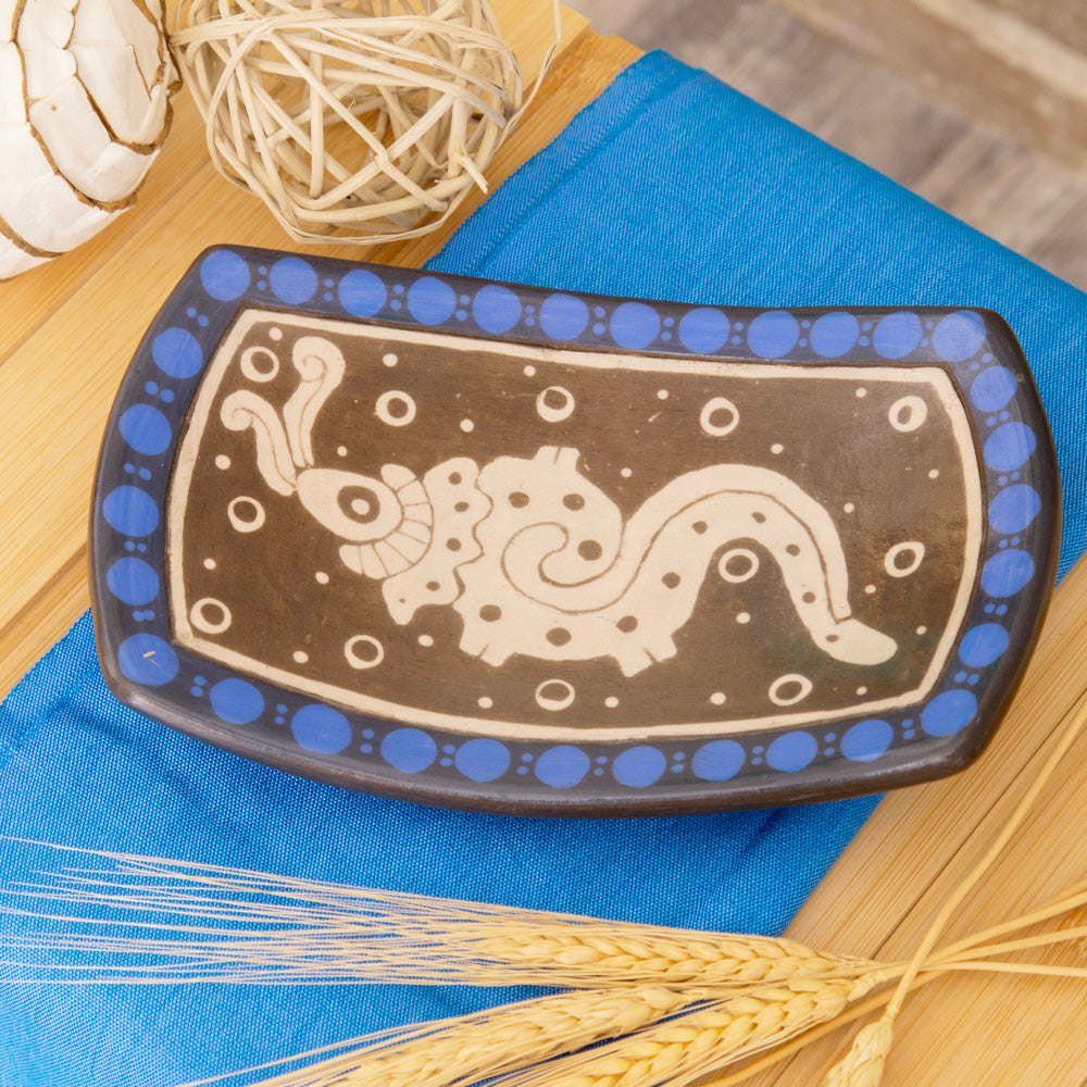 Zinapécuaro Rectangular Ceramic Trinket Dish | Lolo Mexican Mercadito