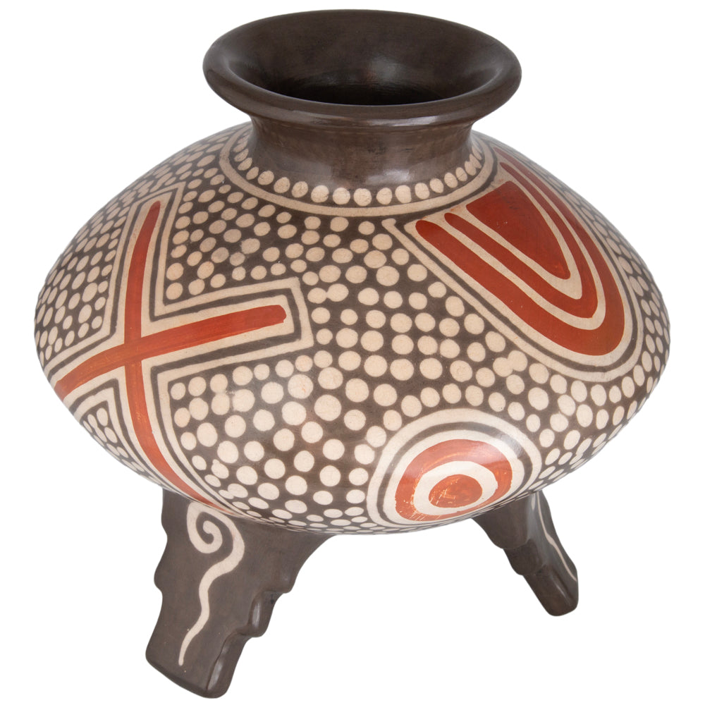 Zinapécuaro Aire Hand-Painted Ceramic Vase