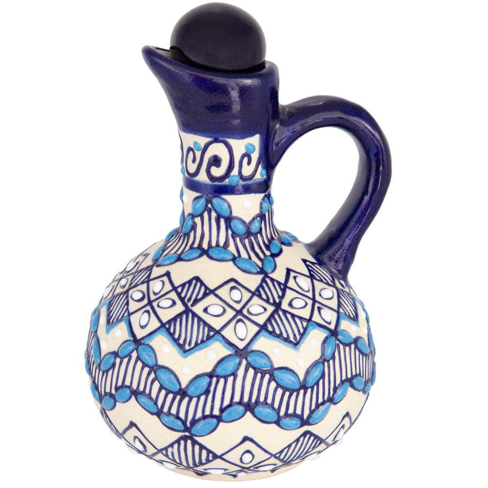 Coyoacán Hand-Painted Ceramic Oil Cruet