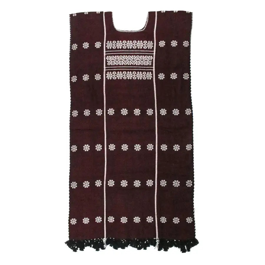 Trenzado Long Huipil de Telar Dress