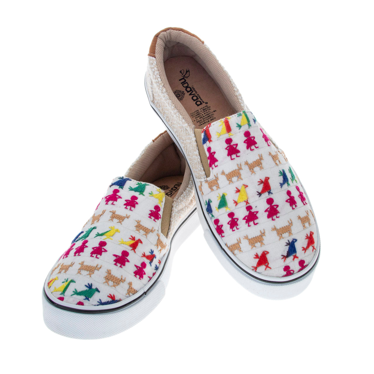 Nosotros Embroidered Slip-On Sneakers
