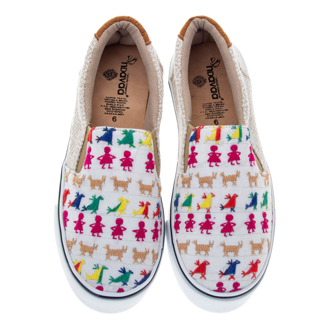 Nosotros Embroidered Slip-On Sneakers