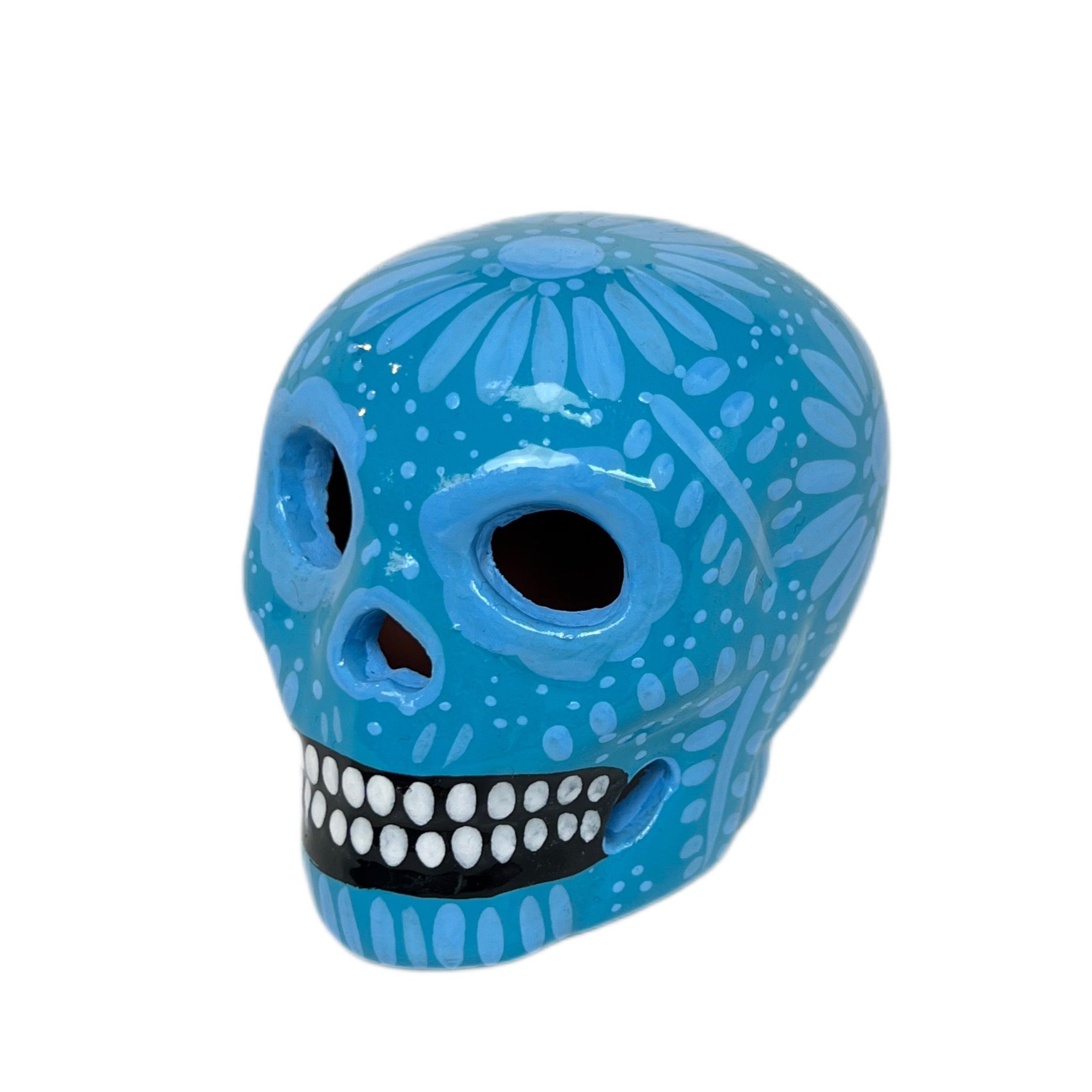 Hand Painted Clay Sugar Skull, Calaveras