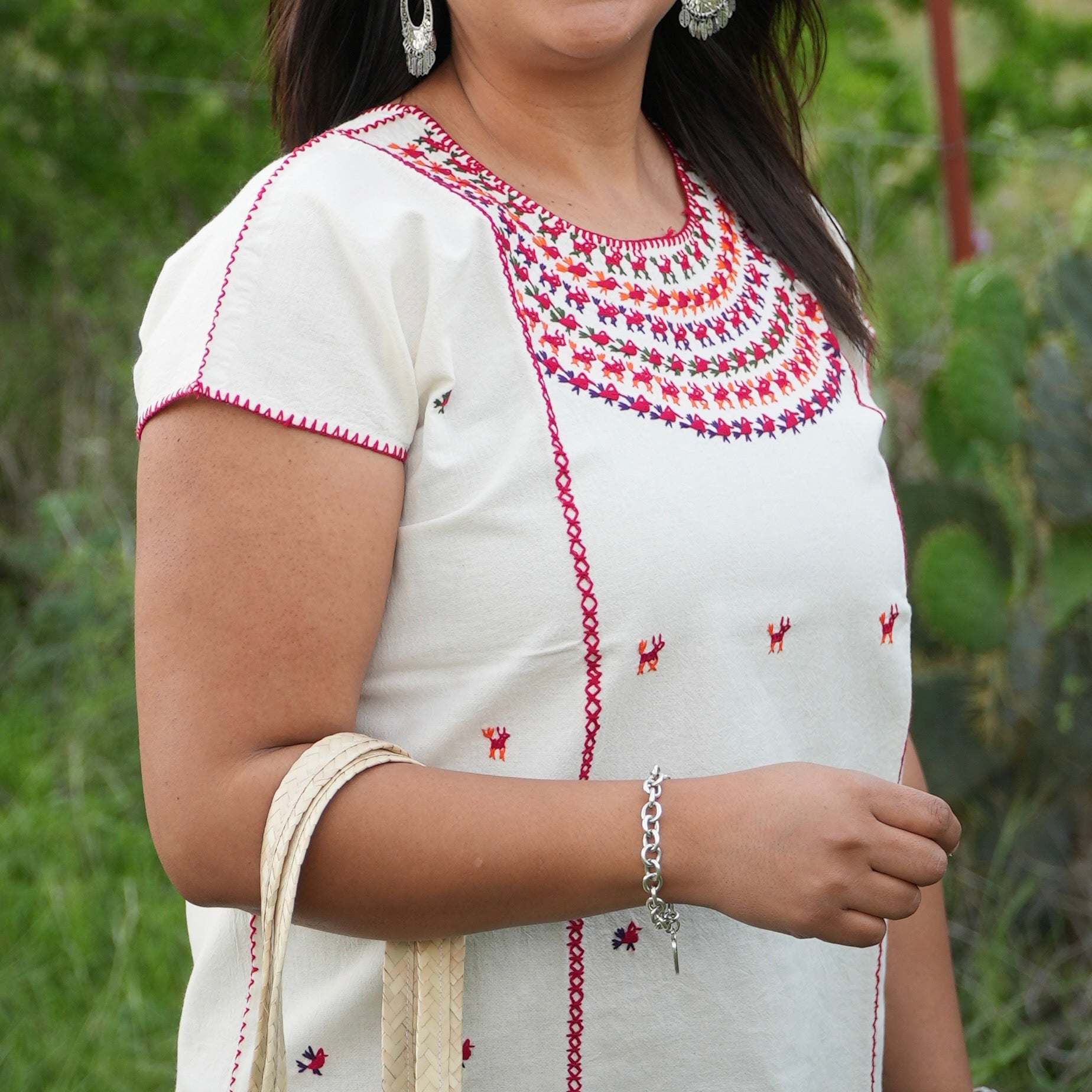 Amuzgo Hand-Embroidered Manta Blouse