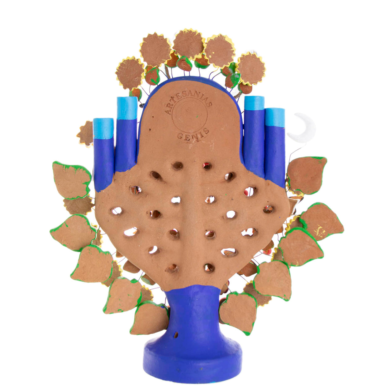 Mexican Tree of Life 1' Clay Sculpture