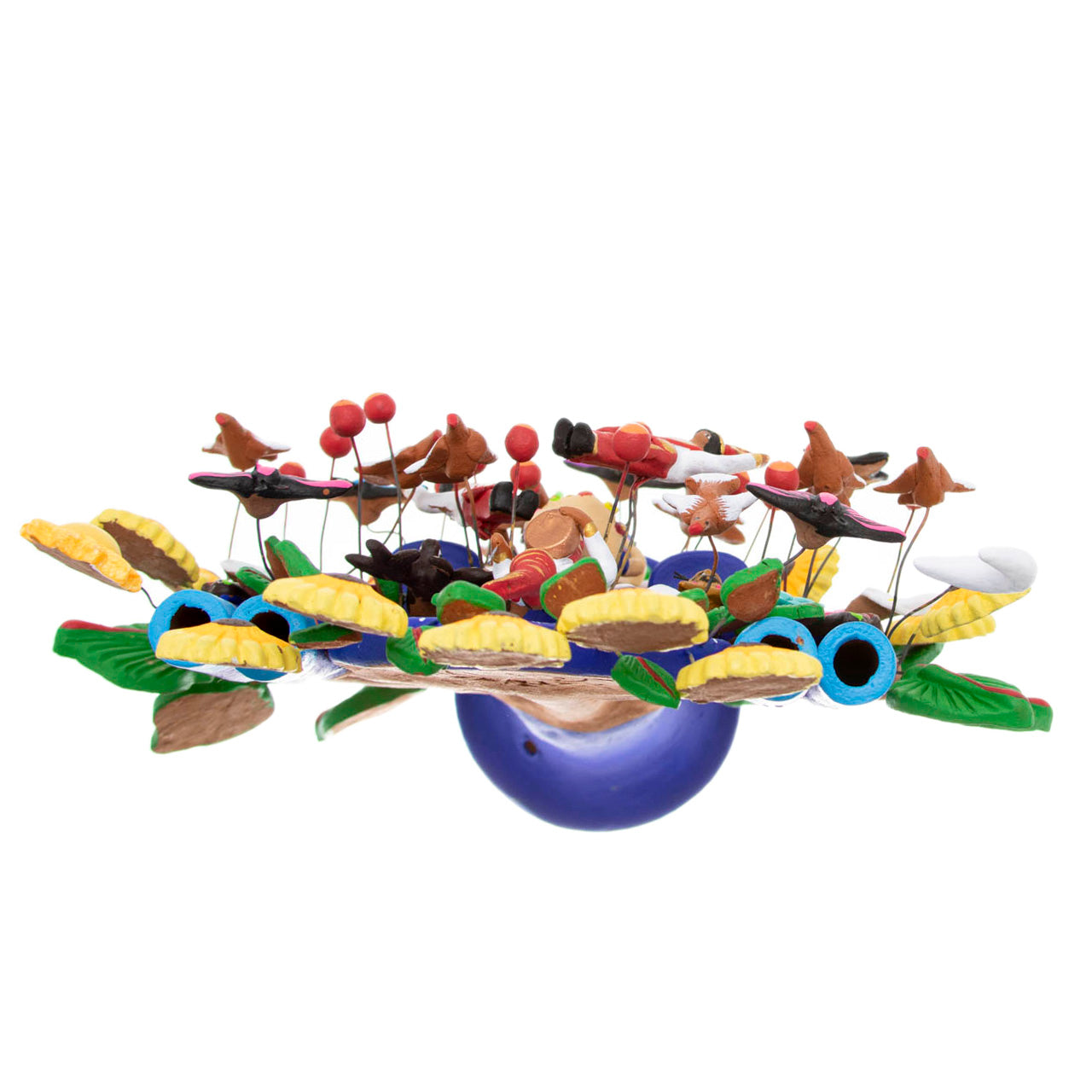 Mexican Tree of Life 1' Clay Sculpture