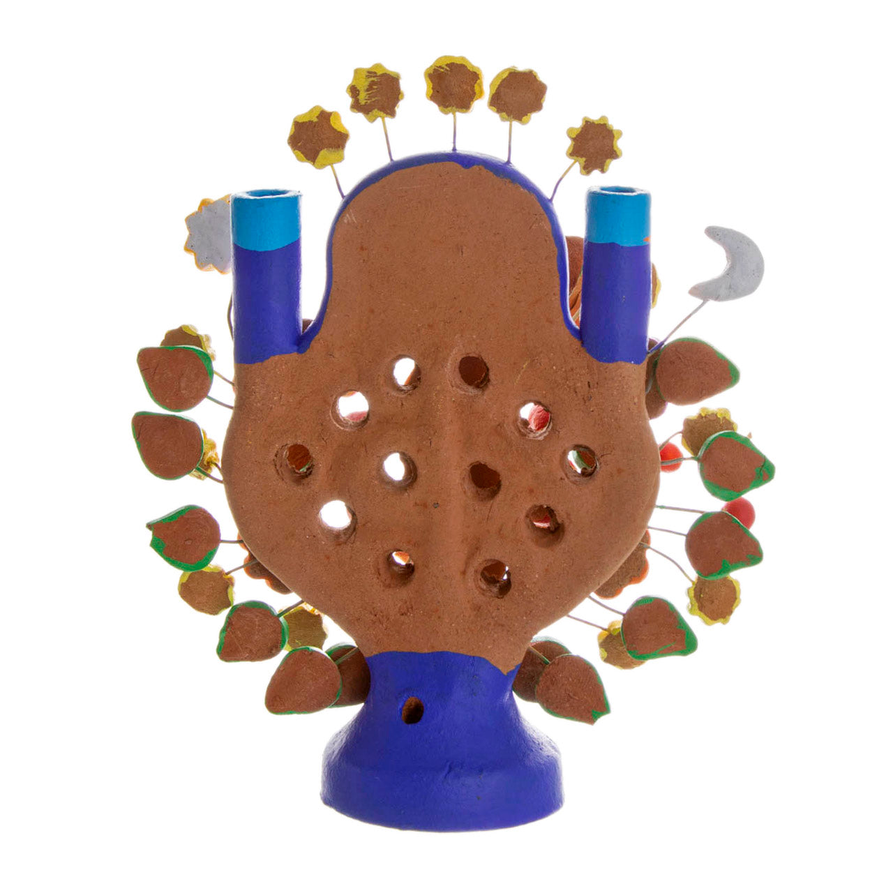 Virgen de Guadalupe Small Tree of Life Clay Sculpture