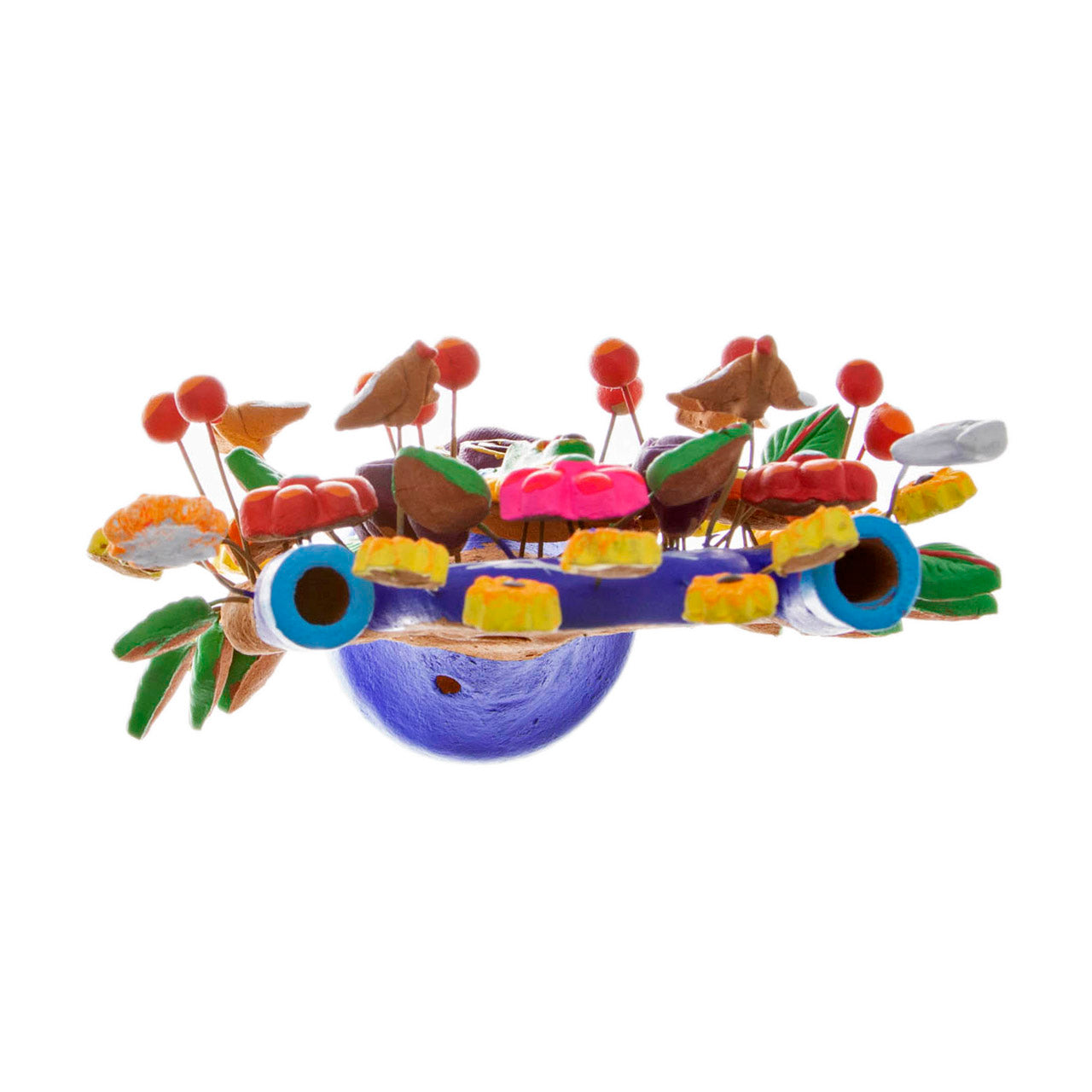 Virgen de Guadalupe Small Tree of Life Clay Sculpture