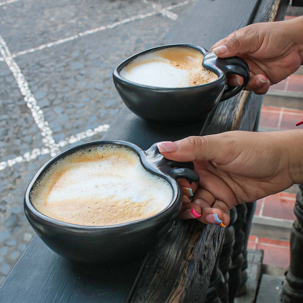 Barro Negro, Black Clay, Heart Mug