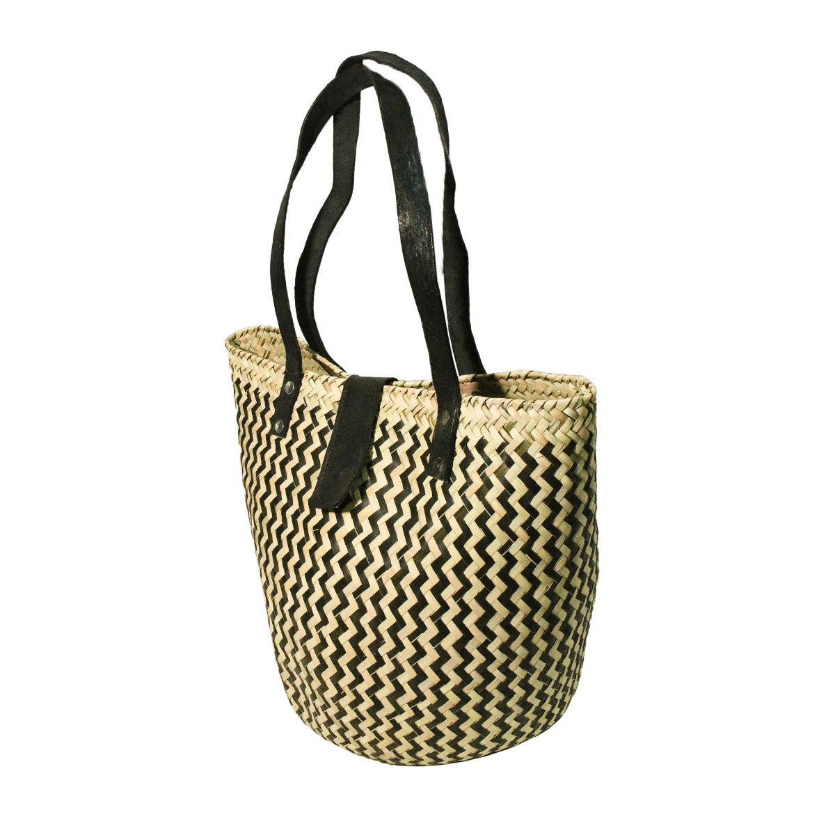 Zipolite Woven Palm Beach Bag Tote