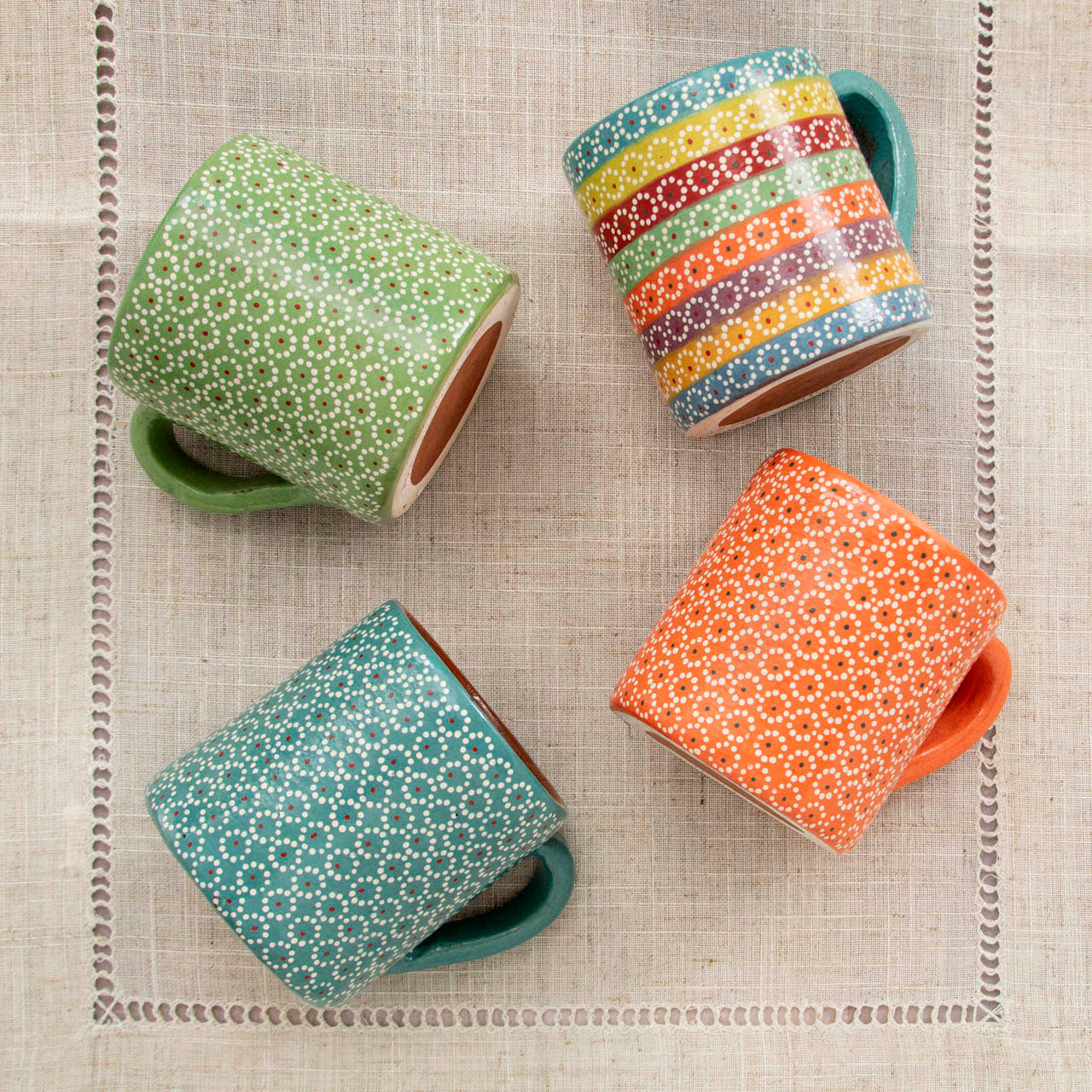 Capula Hand-Painted Clay Mug