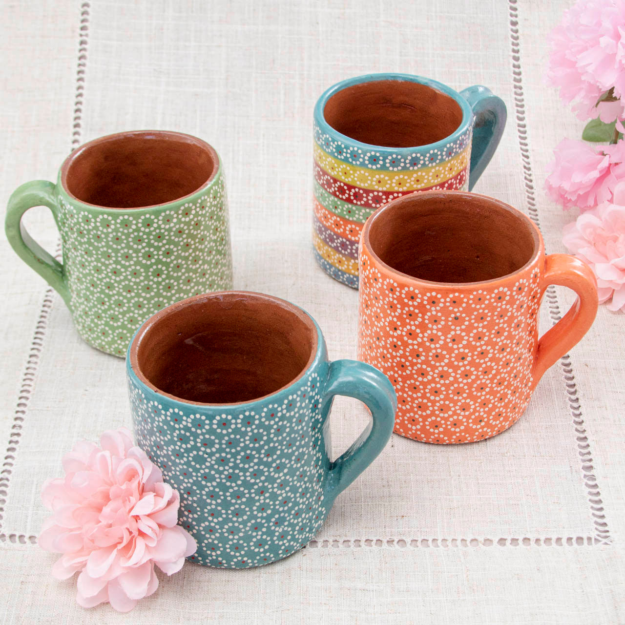 Capula Hand-Painted Clay Mug